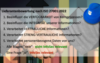 Lieferantenbewertung nach ISO 27001:2022