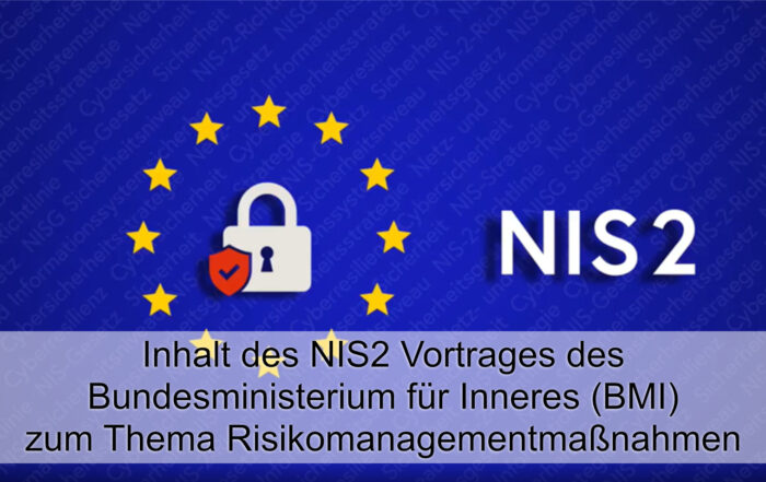 NIS2 Vortrag Risikomanagementmaßnahmen